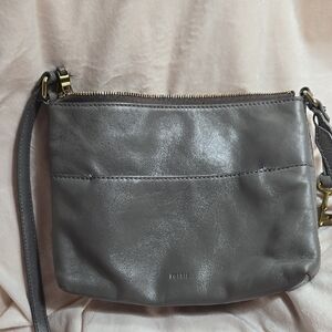 Fossil Crossbody Purse, Gray